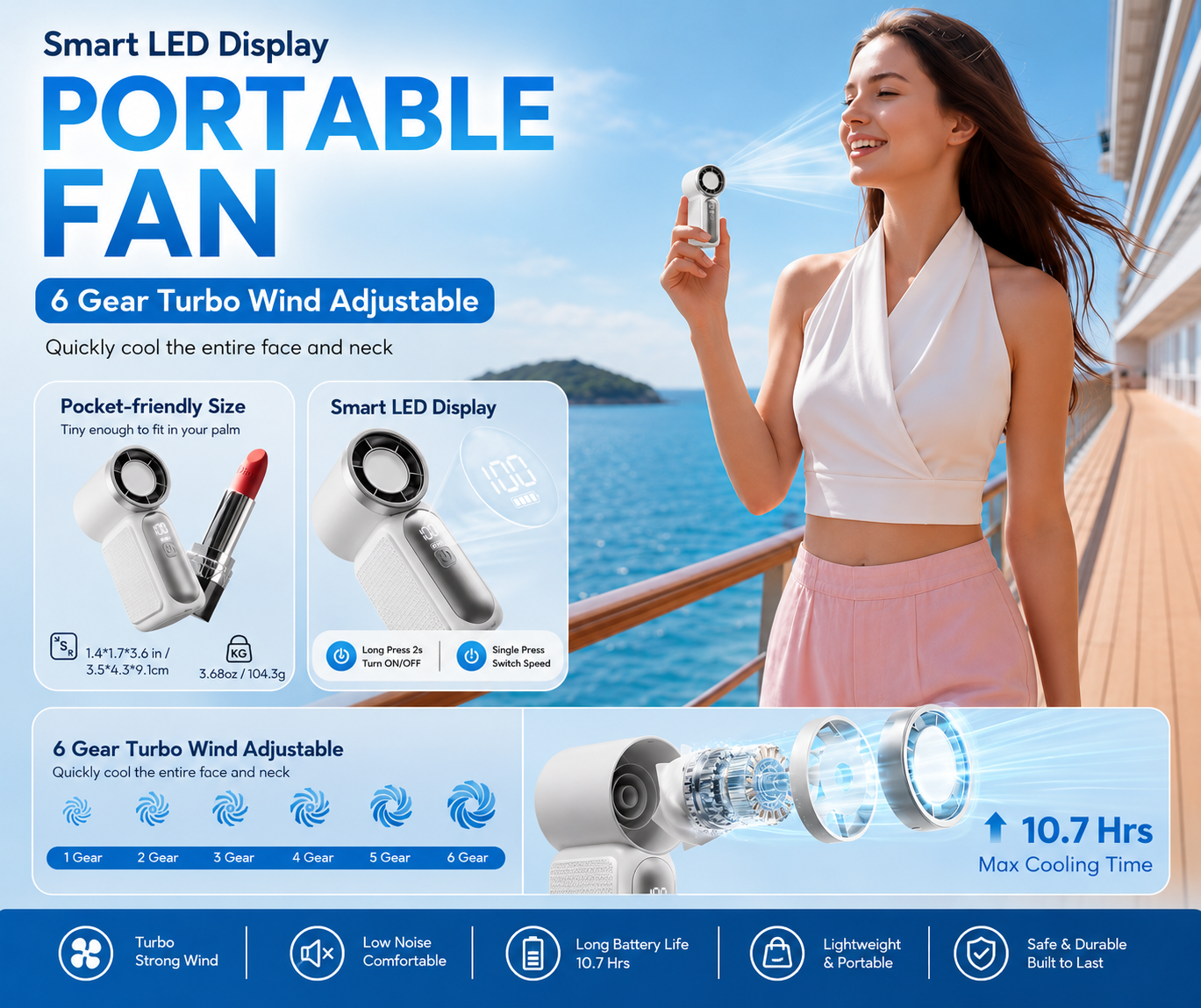 Portable USB Handheld Mini Fan